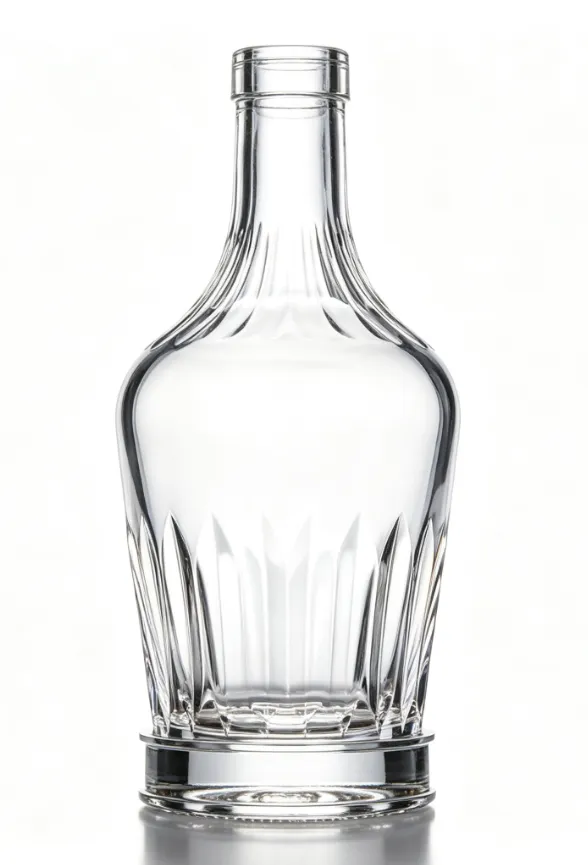 750ml cut‑glass whisky glass bottle luxury carved empty spirit glass bottle
