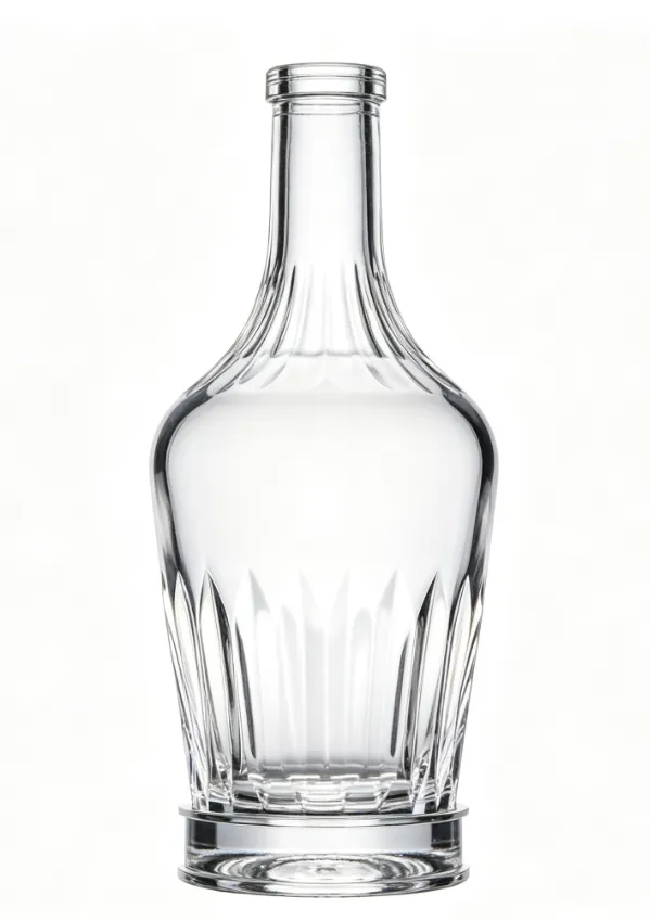 750ml cut‑glass whisky glass bottle luxury carved empty spirit glass bottle