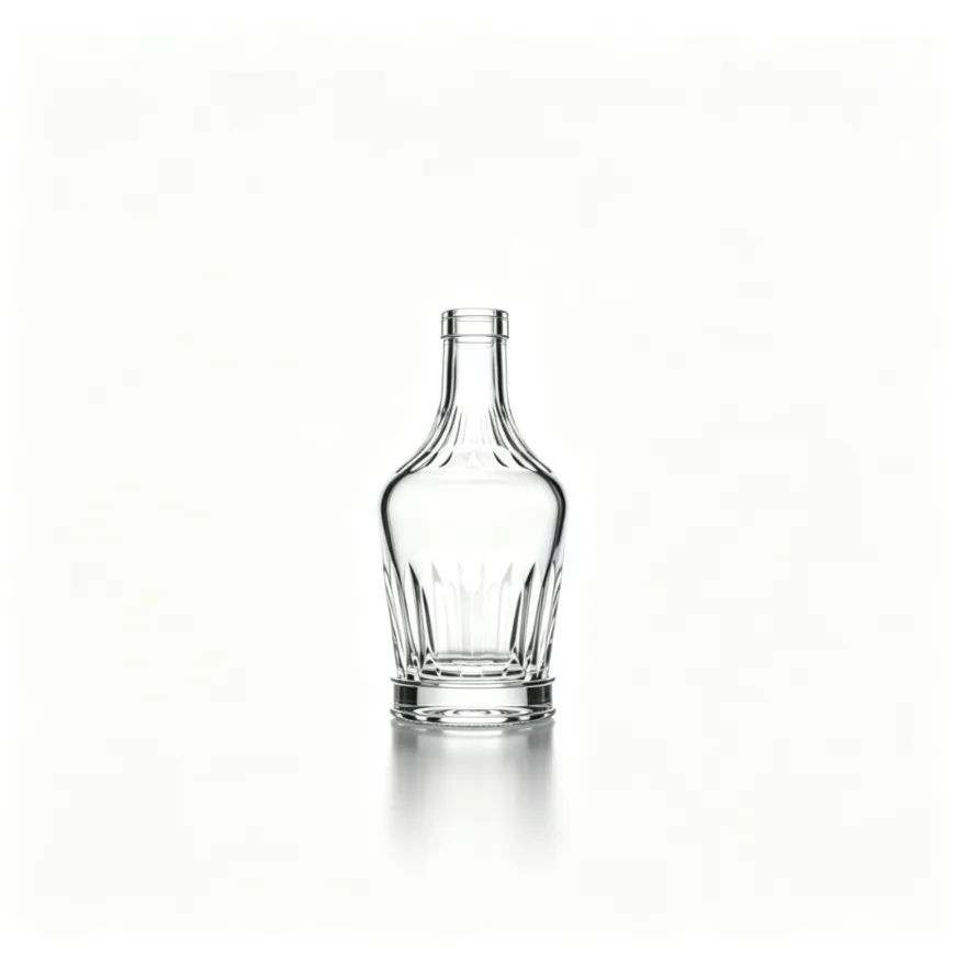 750ml cut‑glass whisky glass bottle luxury carved empty spirit glass bottle