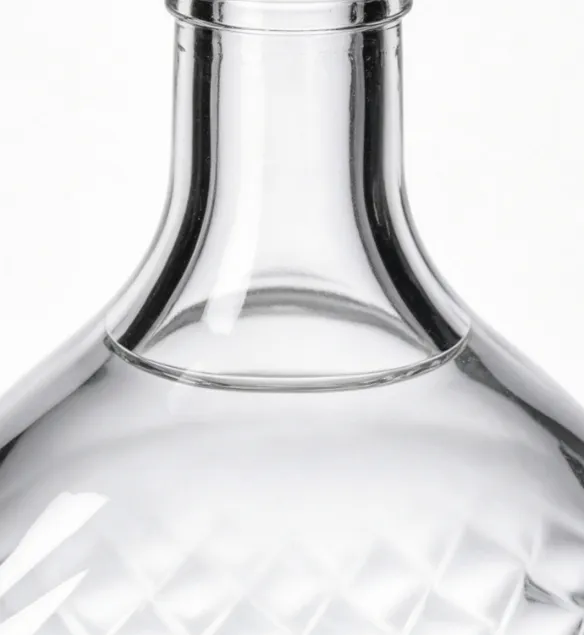 1000ml diamond cut glass tequila glass bottle luxury empty spirit glass bottle