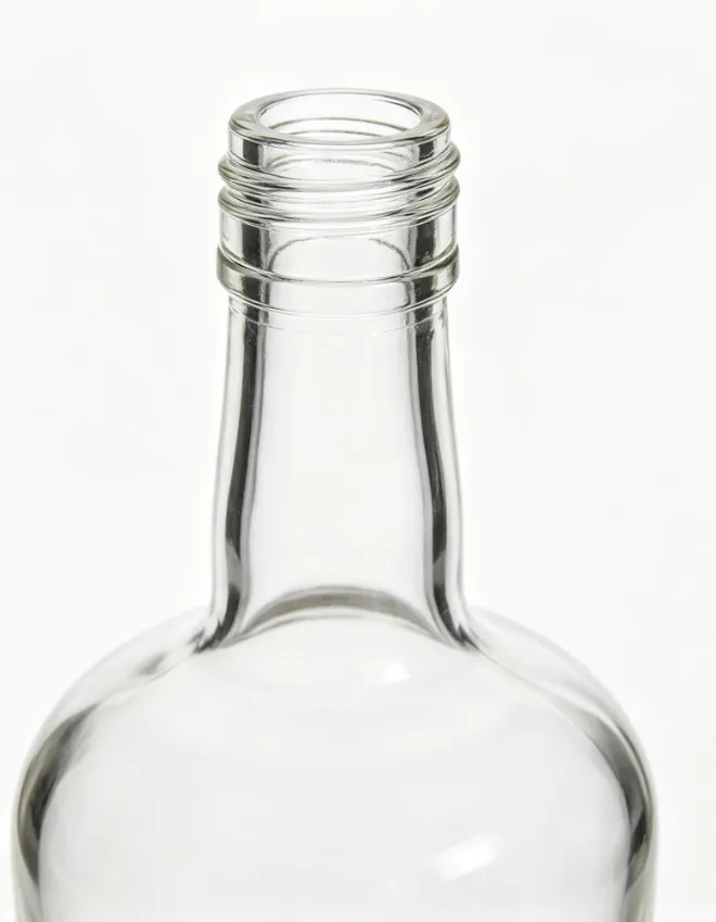 750ml classic bourbon whisky glass bottle luxury empty clear spirit glass container