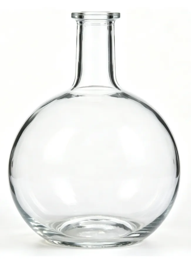 700ml round ball‑shape tequila glass bottle