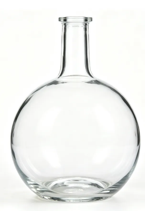 700ml round ball‑shape tequila glass bottle
