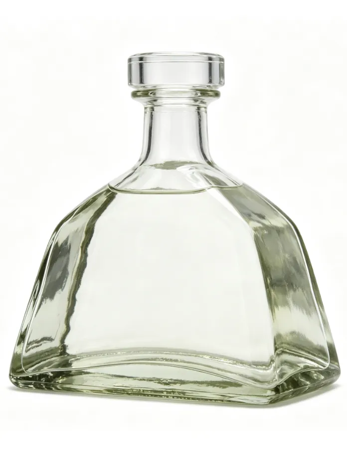 750ml Trapezoidal Wide‑Body Tequila Glass Bottle clear naked flat‑mouth no‑thread premium spirit bottle