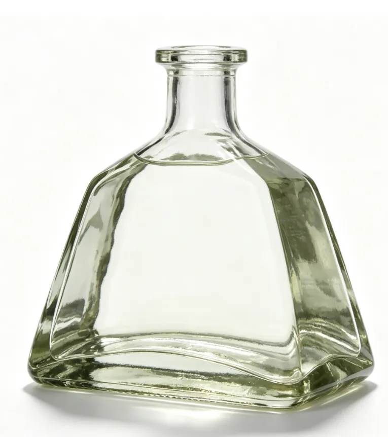 750ml Trapezoidal Wide‑Body Tequila Glass Bottle clear naked flat‑mouth no‑thread premium spirit bottle