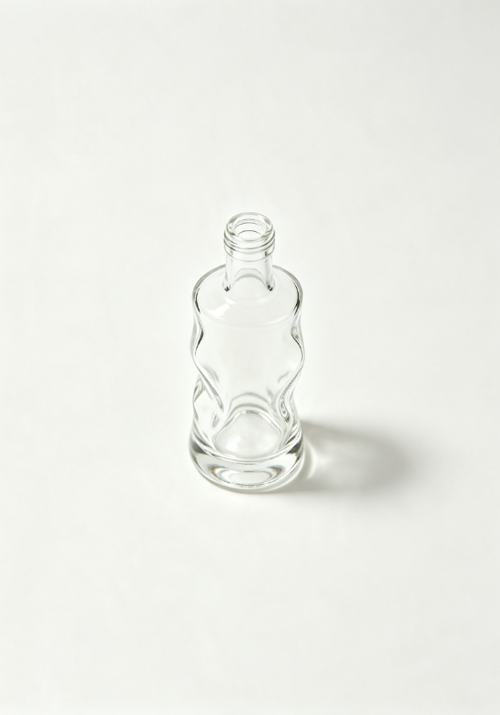 3000ml volcanic lava empty rum glass bottle with threaded neck