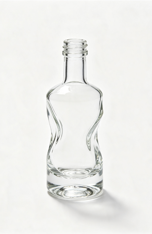 3000ml volcanic lava empty rum glass bottle with threaded neck