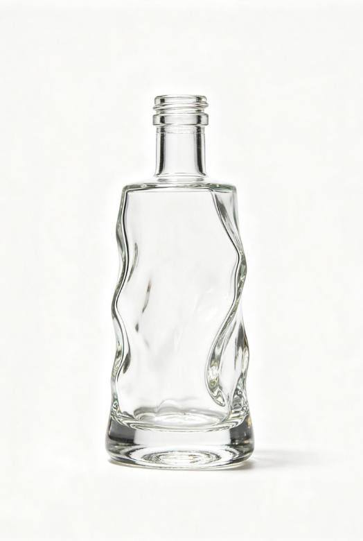 3000ml volcanic lava empty rum glass bottle with threaded neck