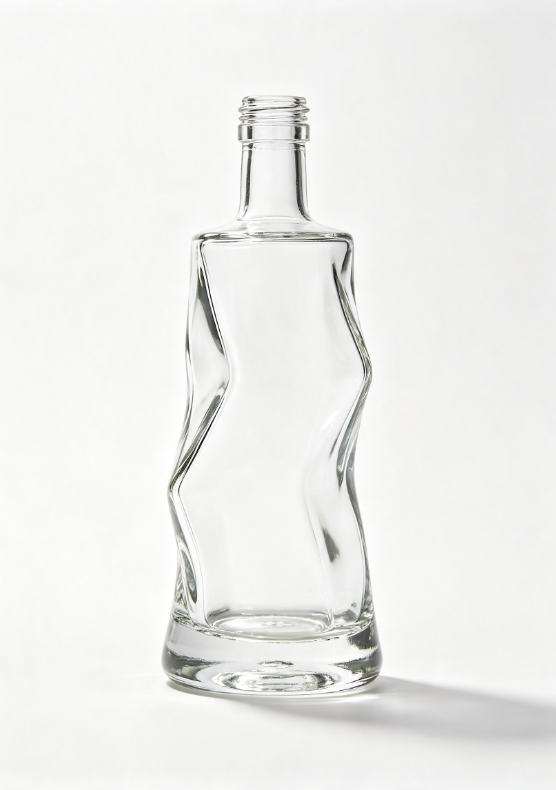 3000ml volcanic lava empty rum glass bottle with threaded neck