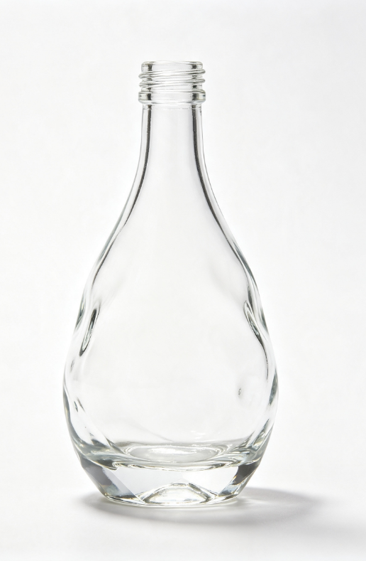 3000ml raindrop meteorite empty rum glass bottle with threaded neck