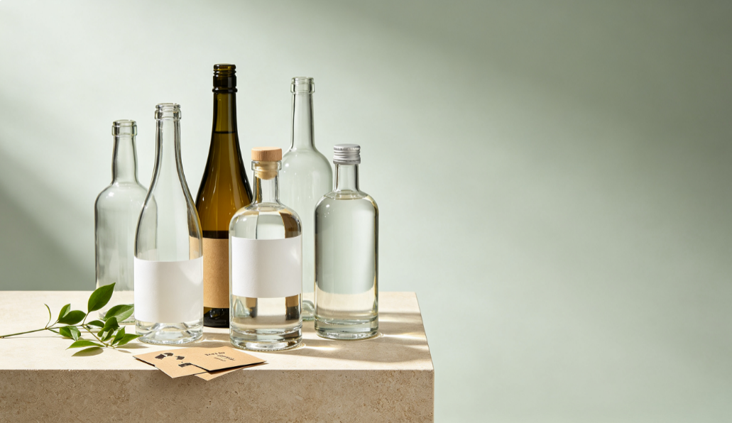 Premium spirits glass bottles for whisky, brandy, rum, tequila and craft distilled spirits
