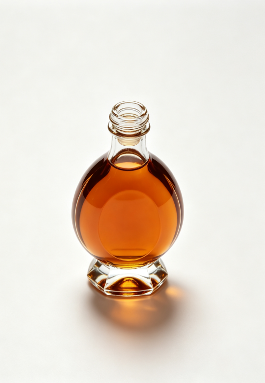 1000ml amber dome arc empty brandy glass bottle with threaded neck