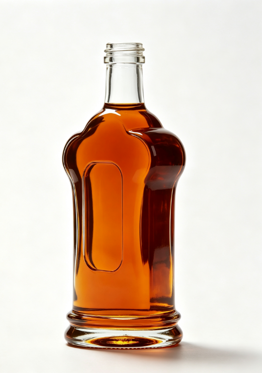 3000ml Amber Cloud Arc Empty Rum Glass Bottle With Threaded Neck