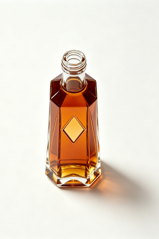 3000ml Fold Tower Empty Rum Glass Bottle With Threaded Neck